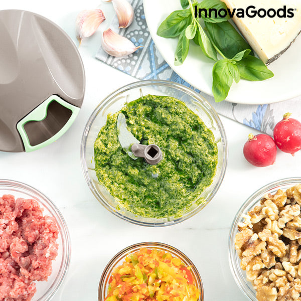 InnovaGoods Manueller Mini-Zerkleinerer Spinop