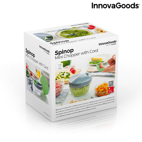 InnovaGoods Manueller Mini-Zerkleinerer Spinop