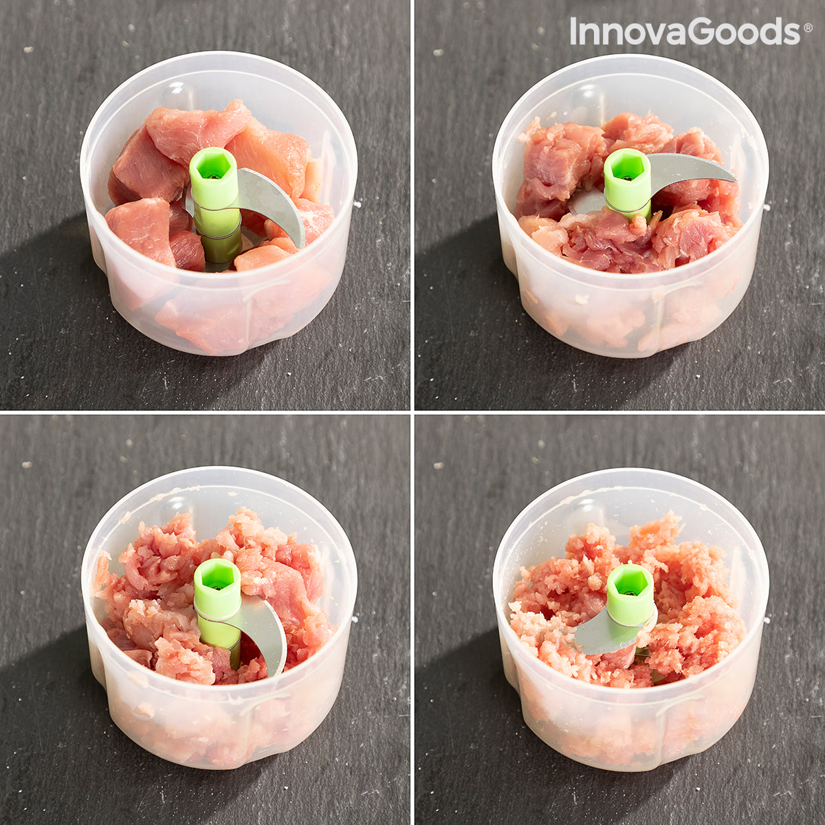 InnovaGoods Tragbarer Akku-Mini-Zerkleinerer Echoppie