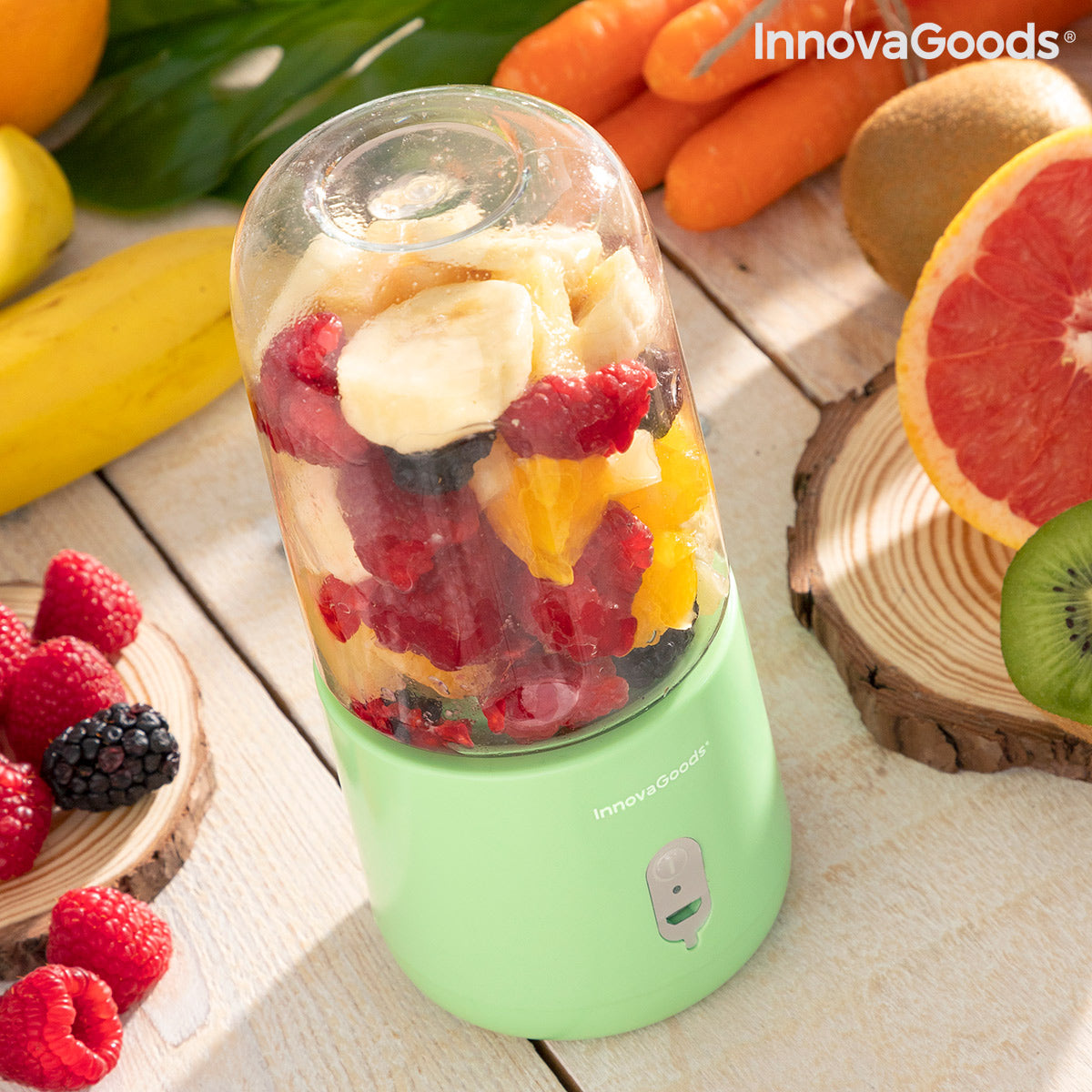 InnovaGoods Tragbarer Akku-Mixer Blendyr